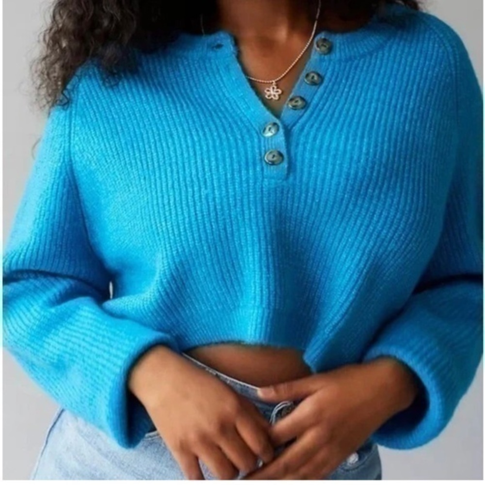 NWT urban outfitters bdg harlow Henley sweater